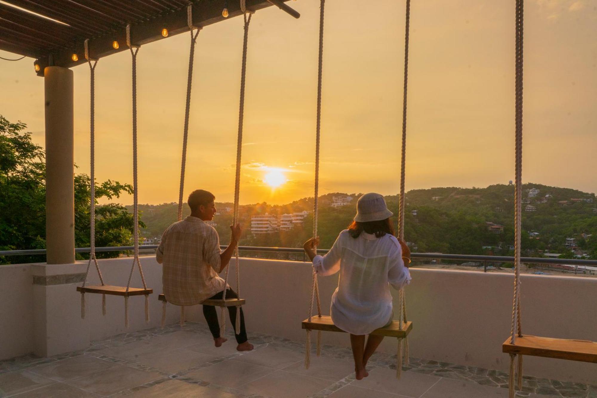 Hotel Casa Justina Puerto Ángel エクステリア 写真